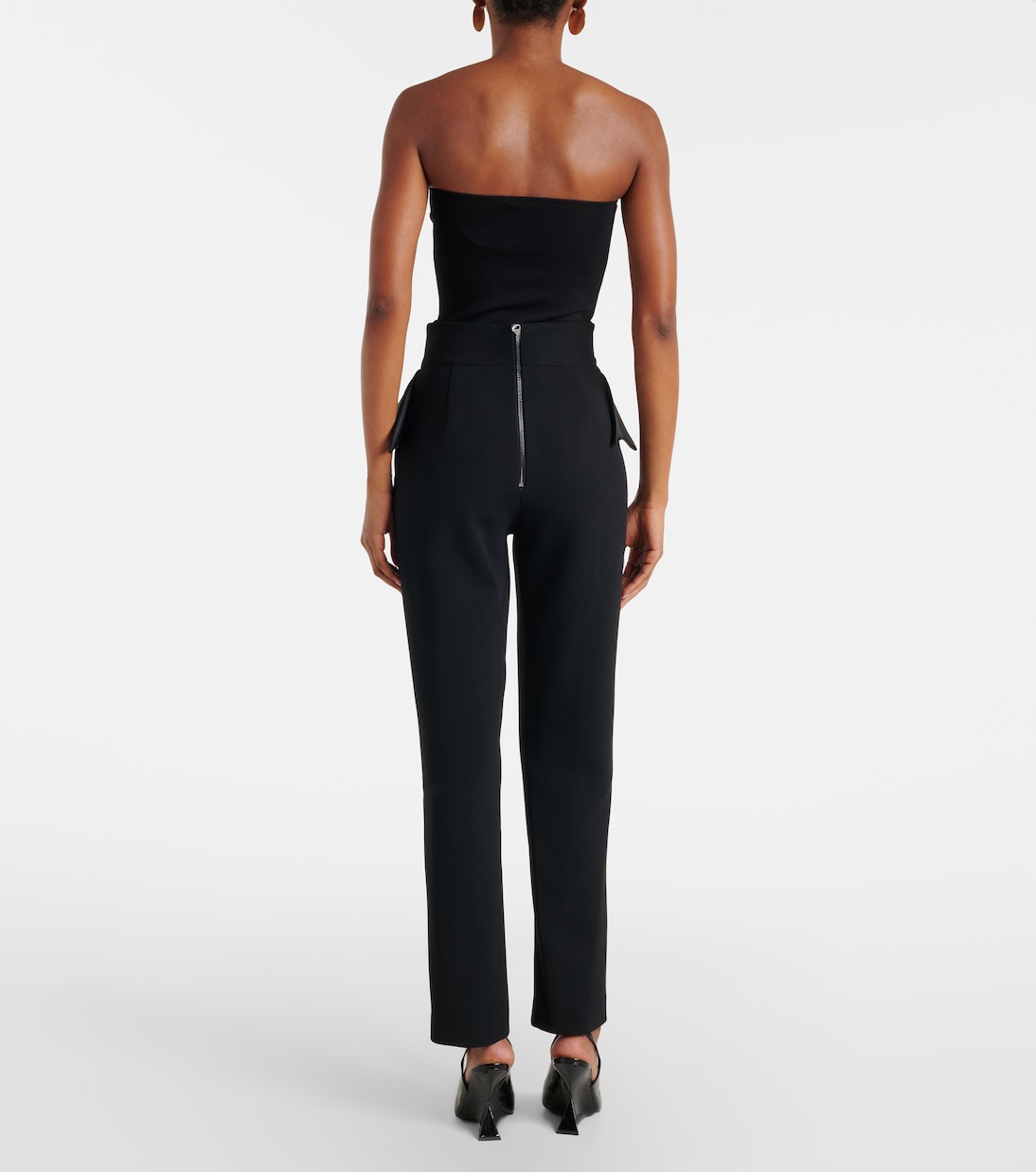 Pantalon slim Relate en satin | Maticevski