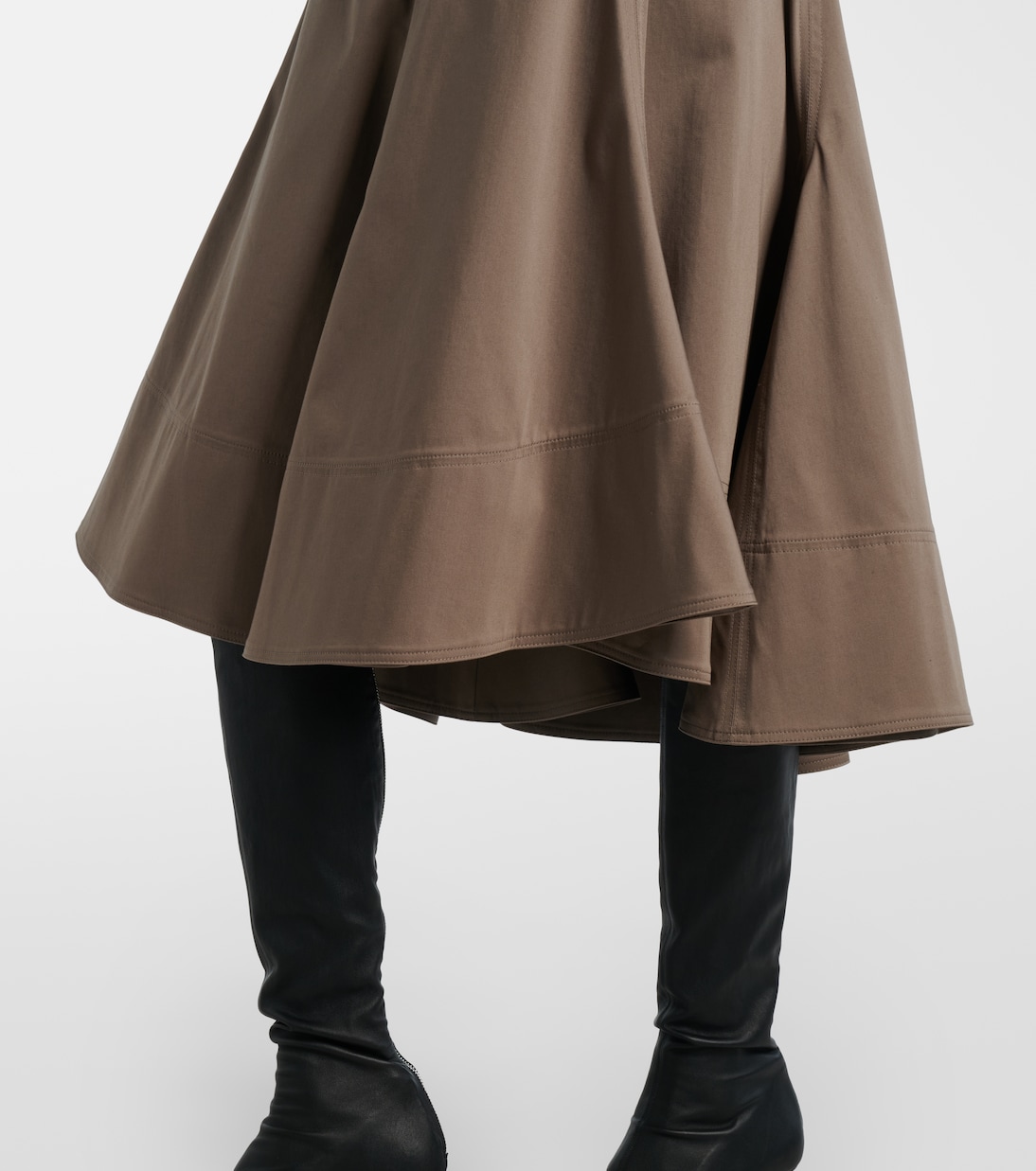 Janan cotton-blend sateen midi skirt | Proenza Schouler