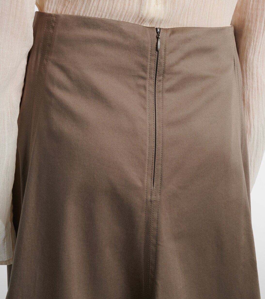 Janan cotton-blend sateen midi skirt | Proenza Schouler