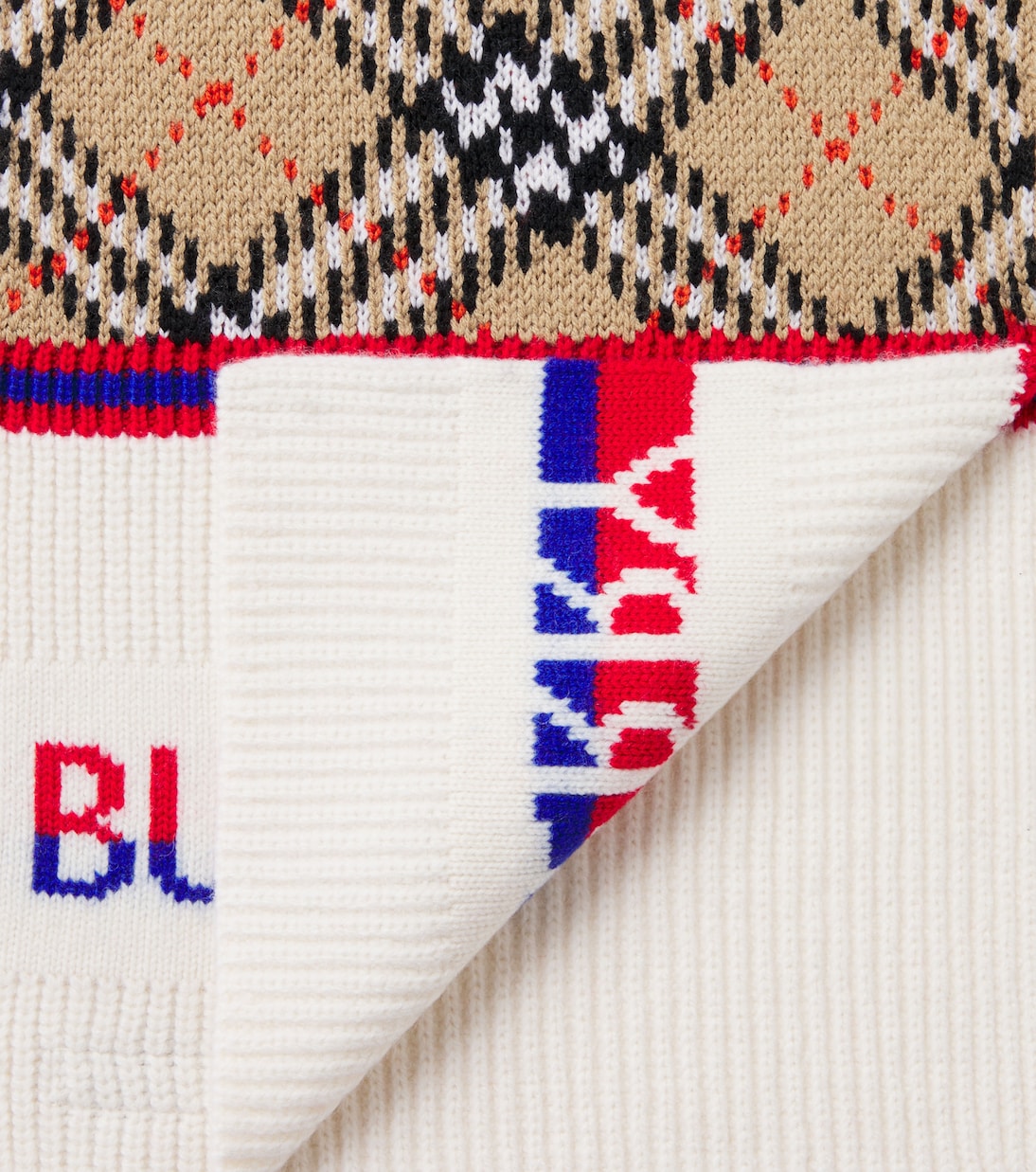 Burberry Check wool scarf | Burberry Kids