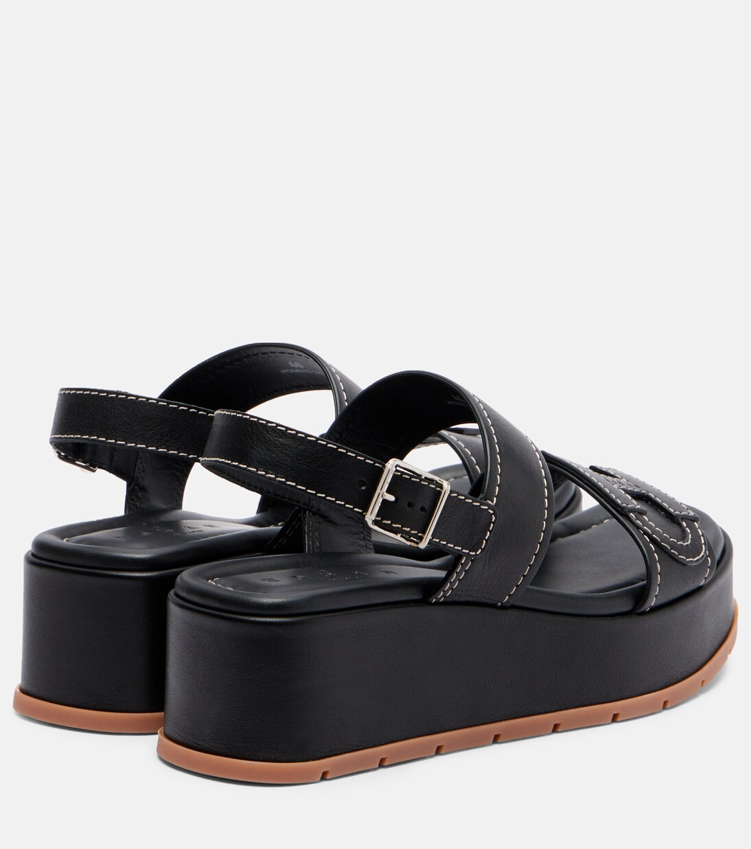 Sandales compensées H703 en cuir | Hogan