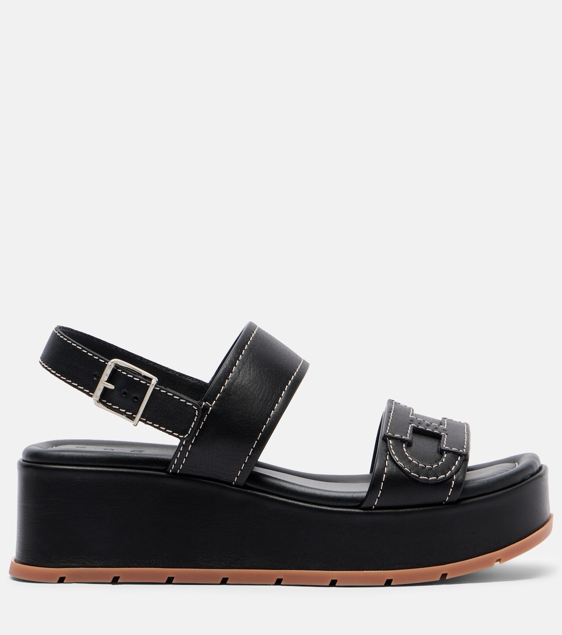 Sandales compensées H703 en cuir | Hogan