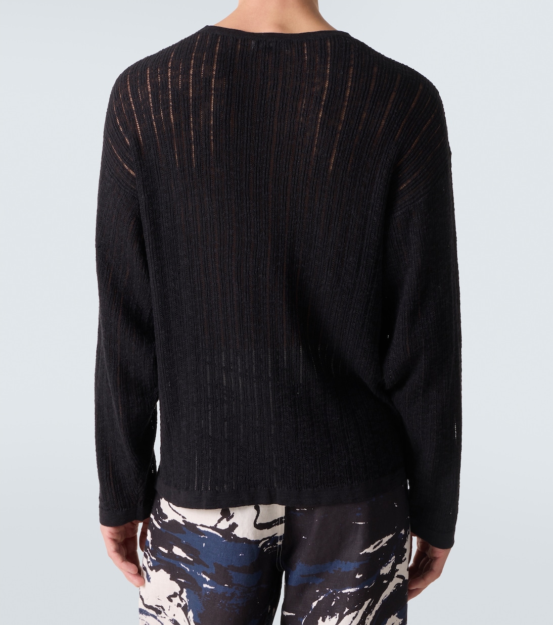 针窿棉质与亚麻毛衣 | Commas