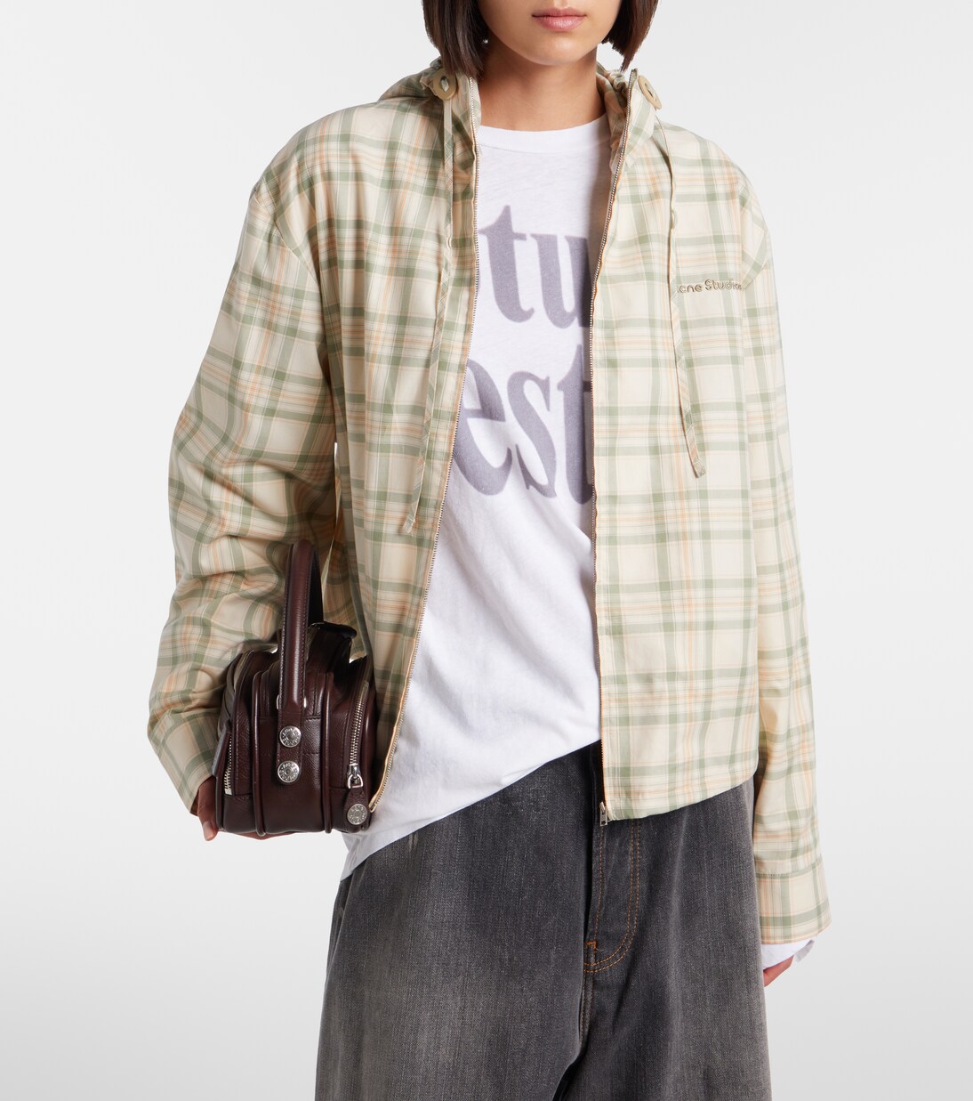 Chaqueta de algodón a cuadros | Acne Studios