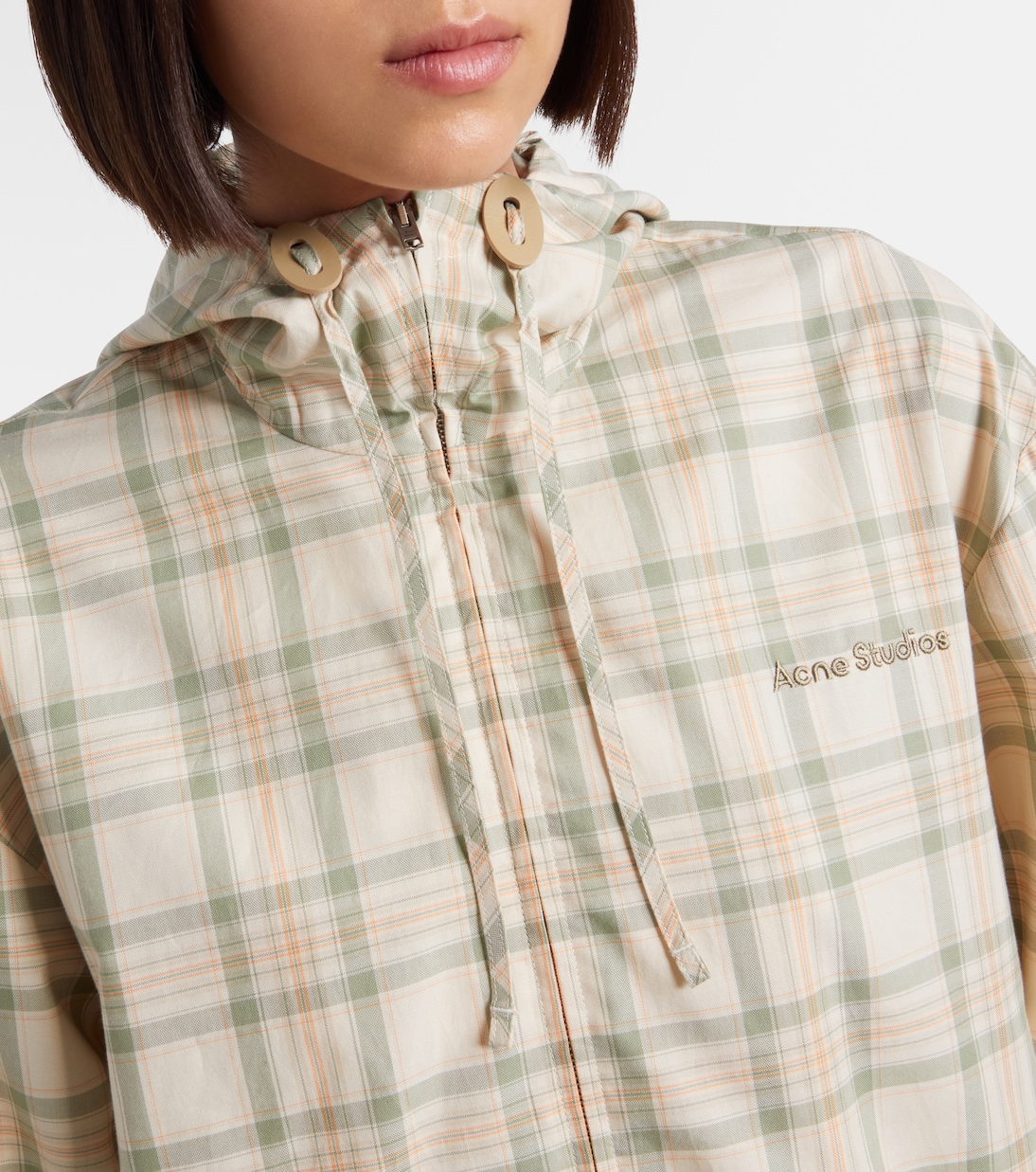 Chaqueta de algodón a cuadros | Acne Studios