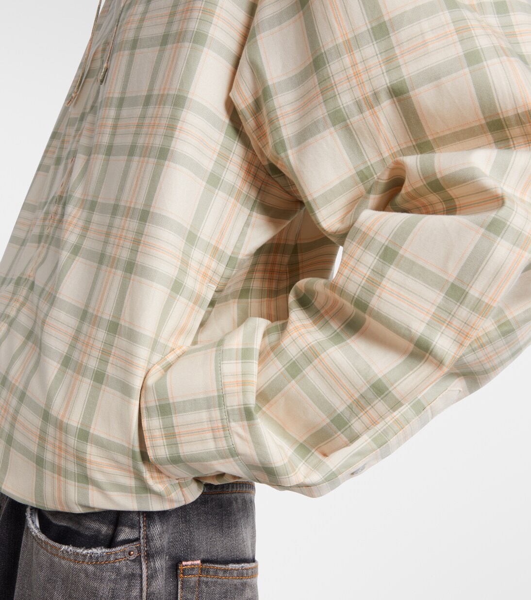 Chaqueta de algodón a cuadros | Acne Studios