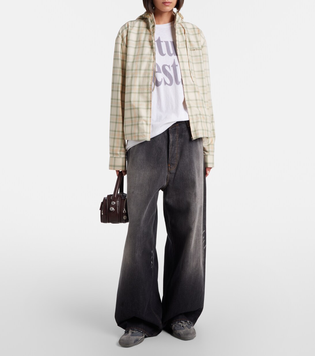 Chaqueta de algodón a cuadros | Acne Studios