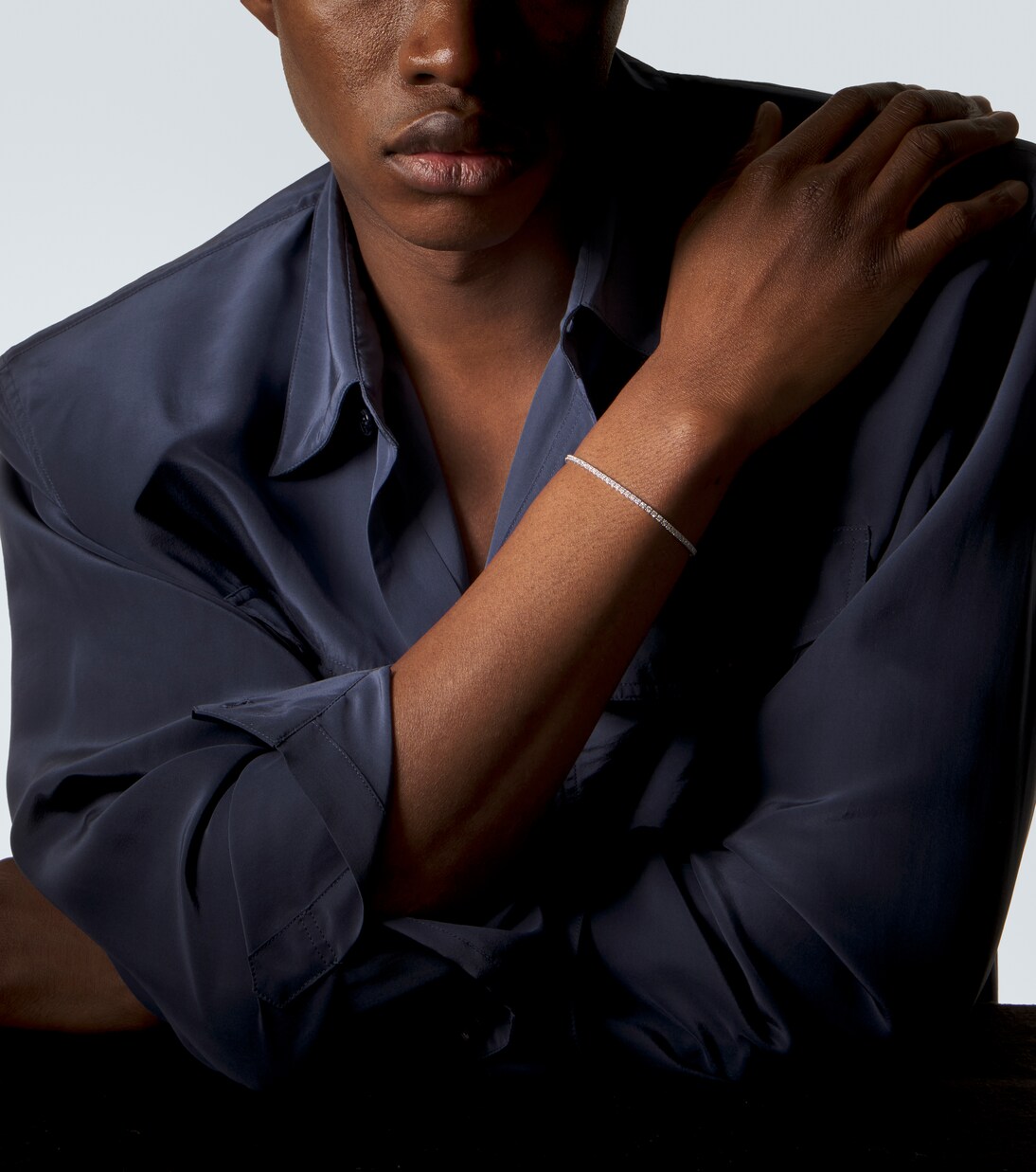 Bracelet tennis en or blanc 18 ct (750/1000) et diamants | Shay Jewelry