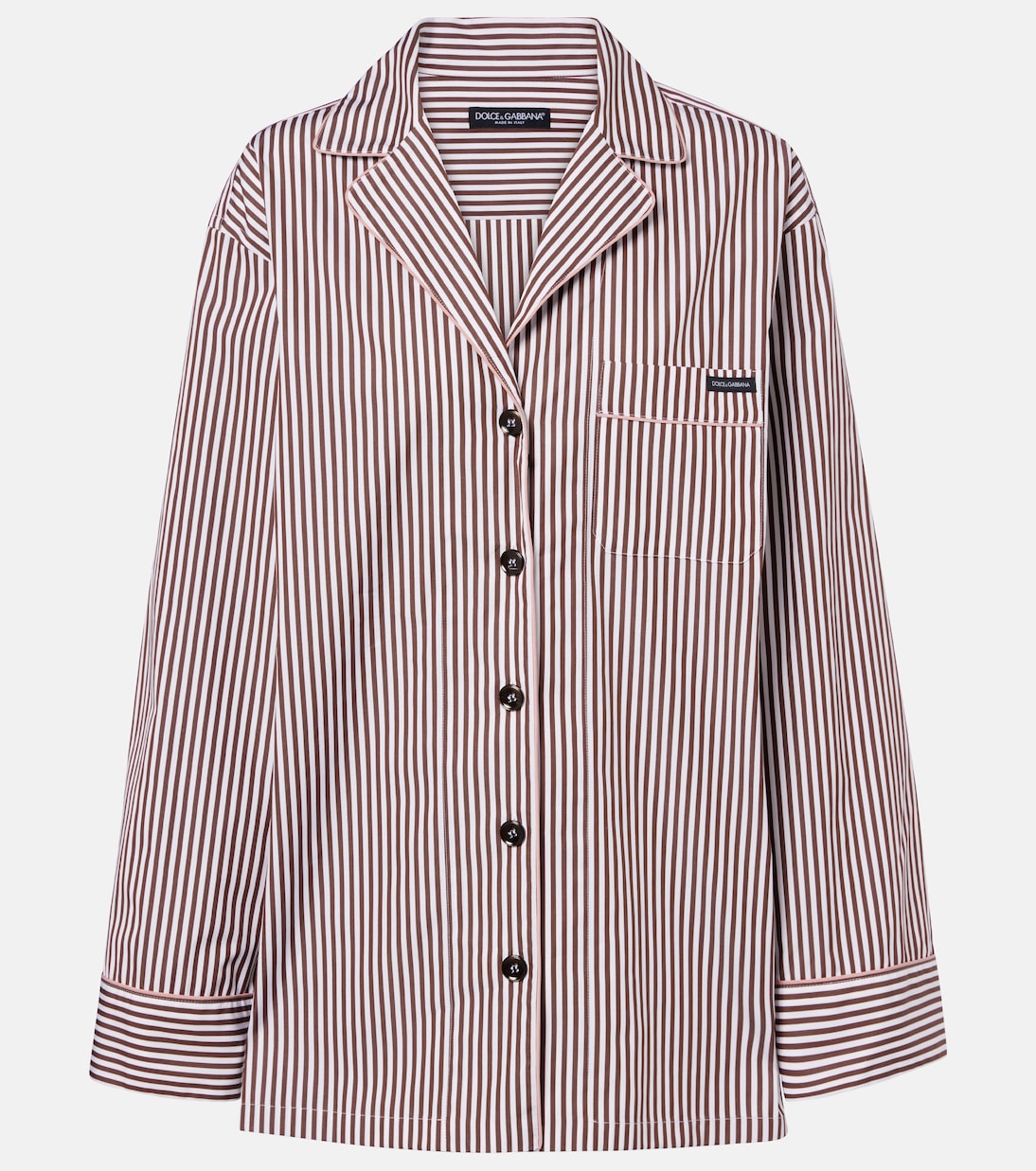 Striped cotton and silk shirt | Dolce&Gabbana