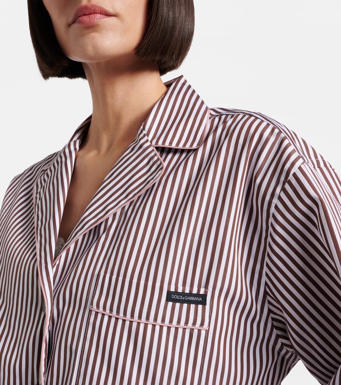 Striped cotton and silk shirt | Dolce&Gabbana