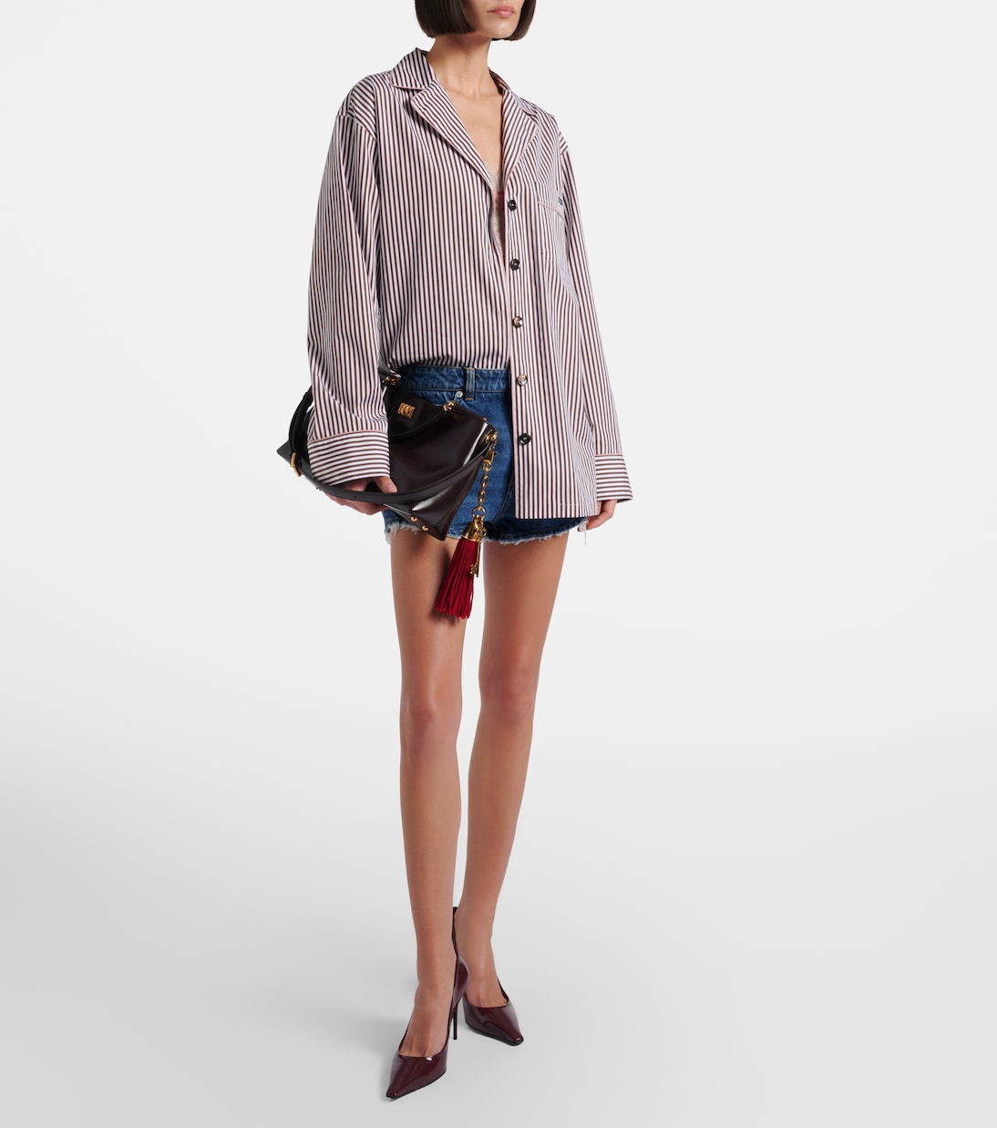 Striped cotton and silk shirt | Dolce&Gabbana