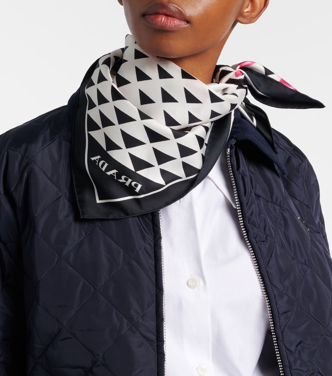 Bedrucktes Tuch aus Seiden-Twill | Prada