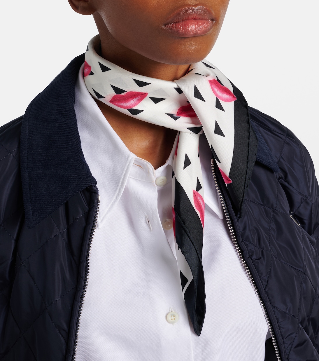 Bedrucktes Tuch aus Seiden-Twill | Prada