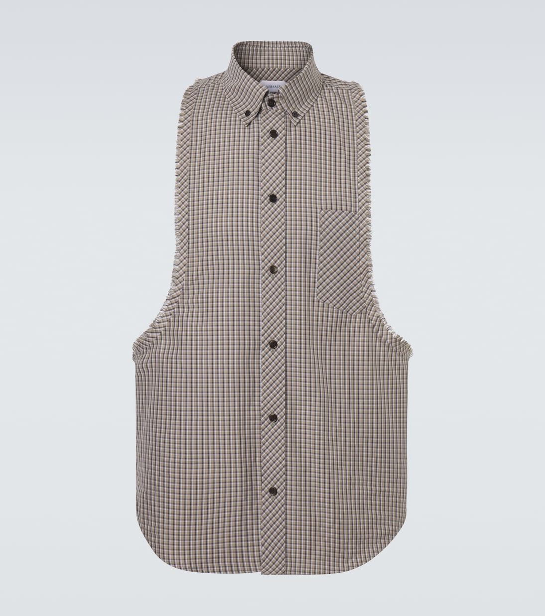 Checked cotton shirt | Versace