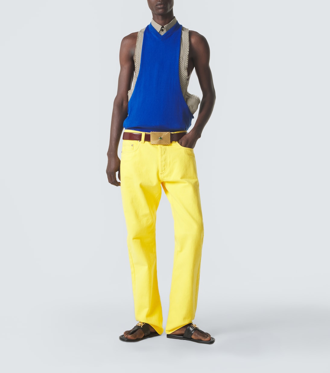 Checked cotton shirt | Versace