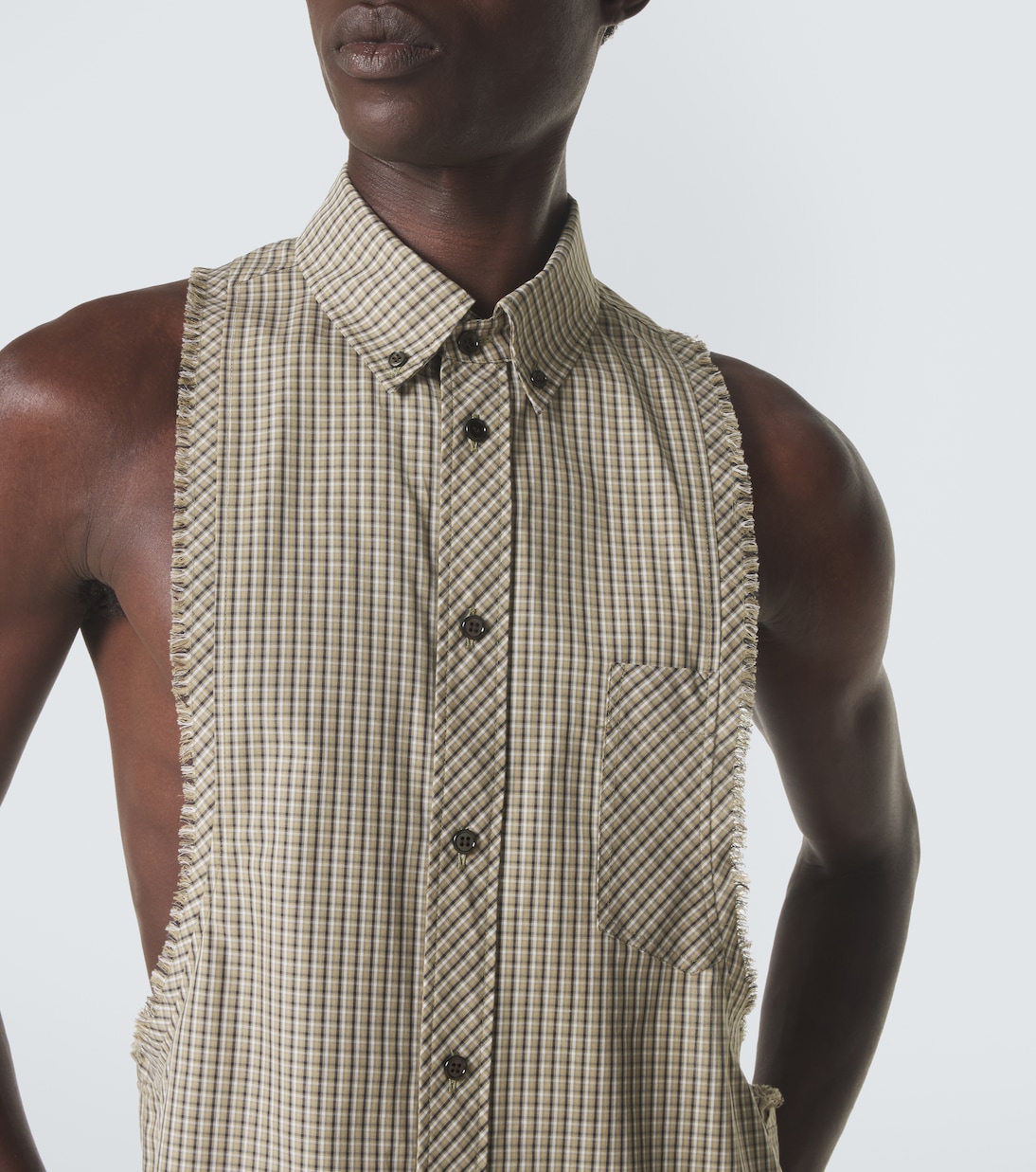 Checked cotton shirt | Versace