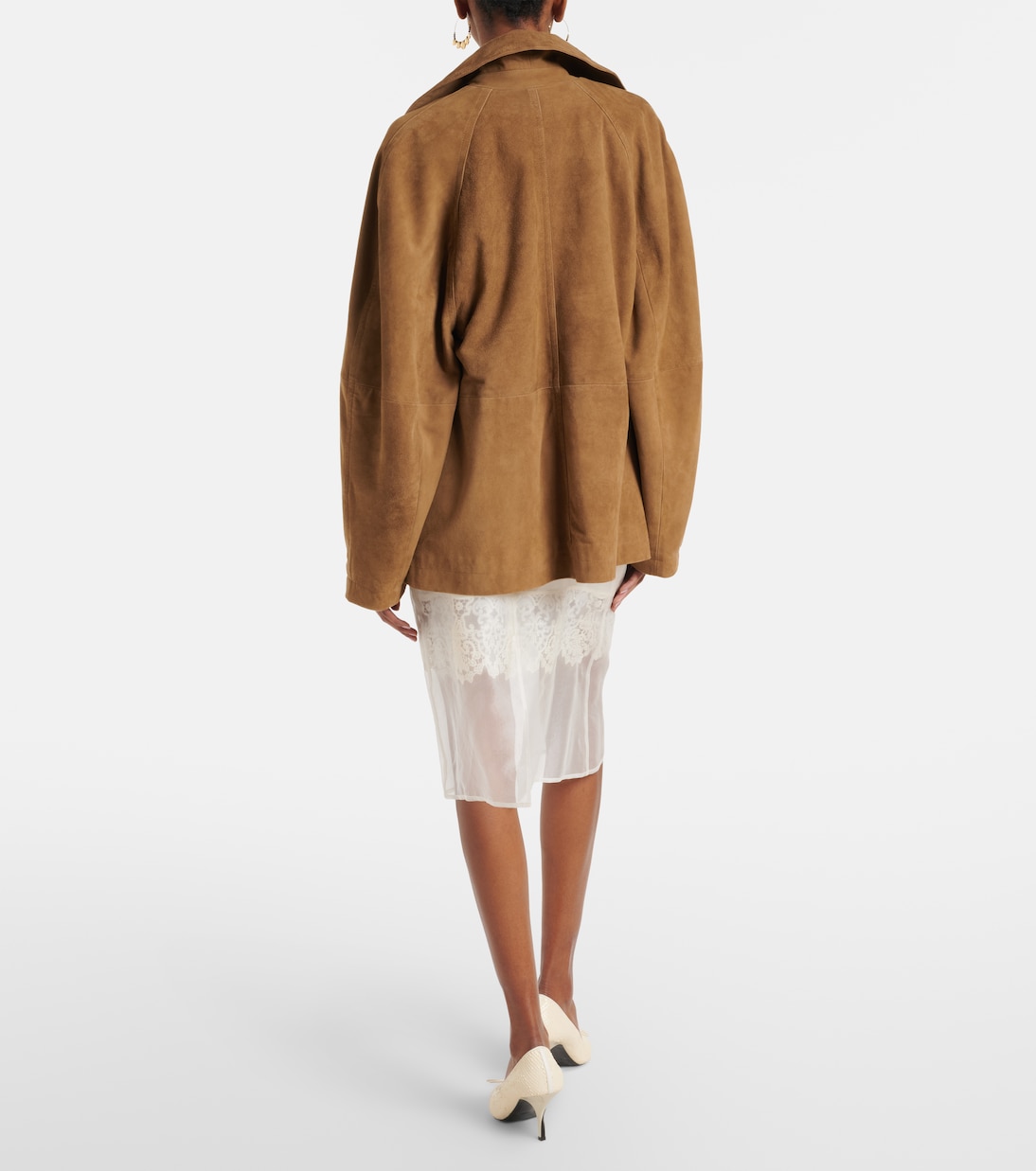 Jupe midi à dentelle | Xu Zhi