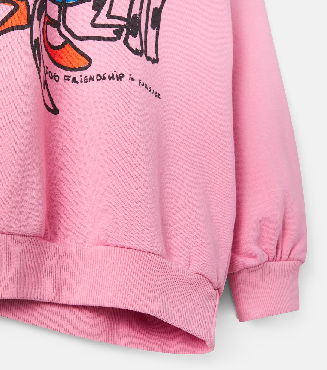 Dog Friendship cotton fleece sweatshirt | Bobo Choses