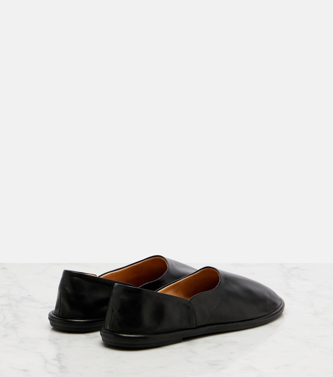 Canal leather slip-on shoes | The Row