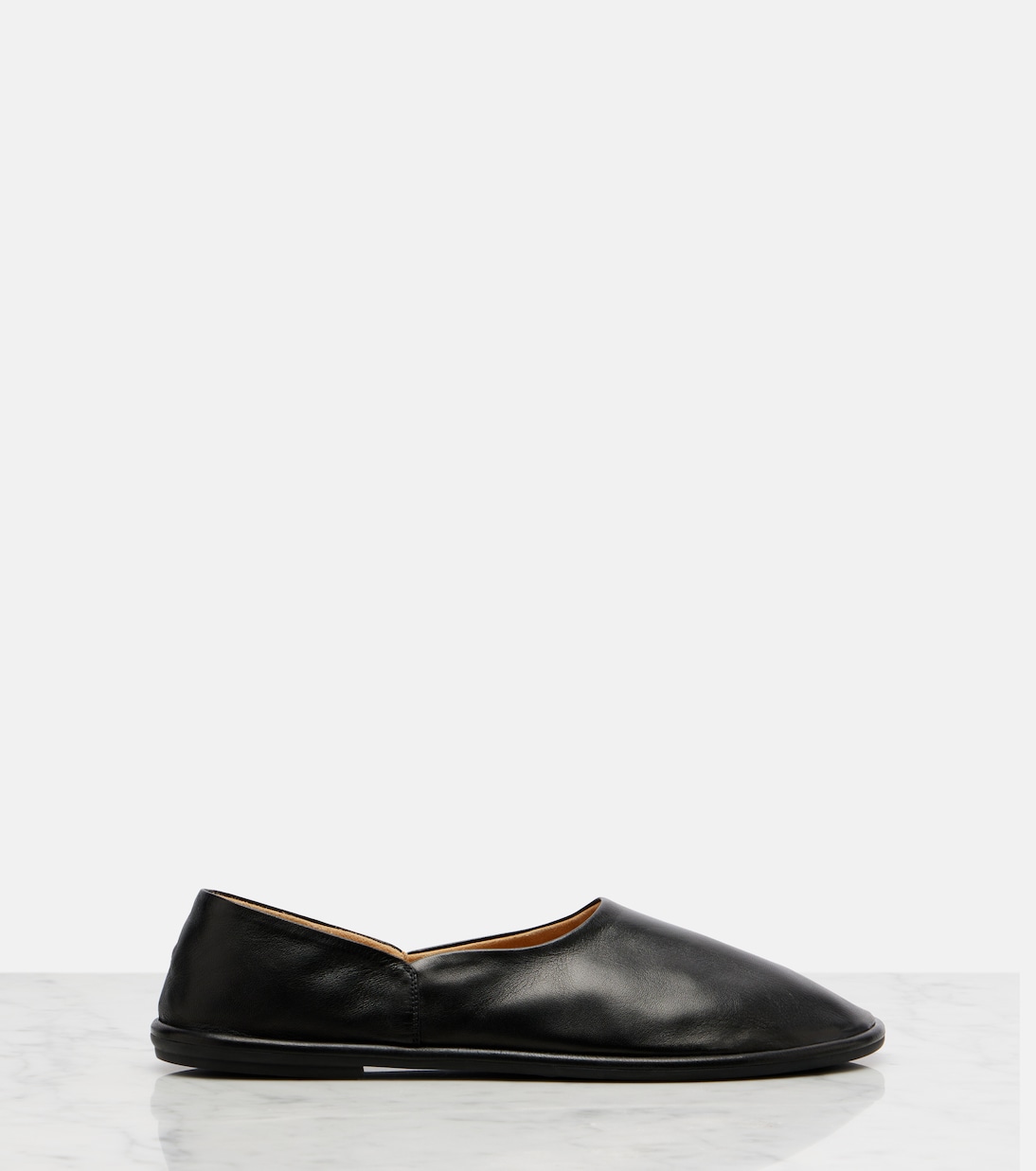 Canal leather slip-on shoes | The Row