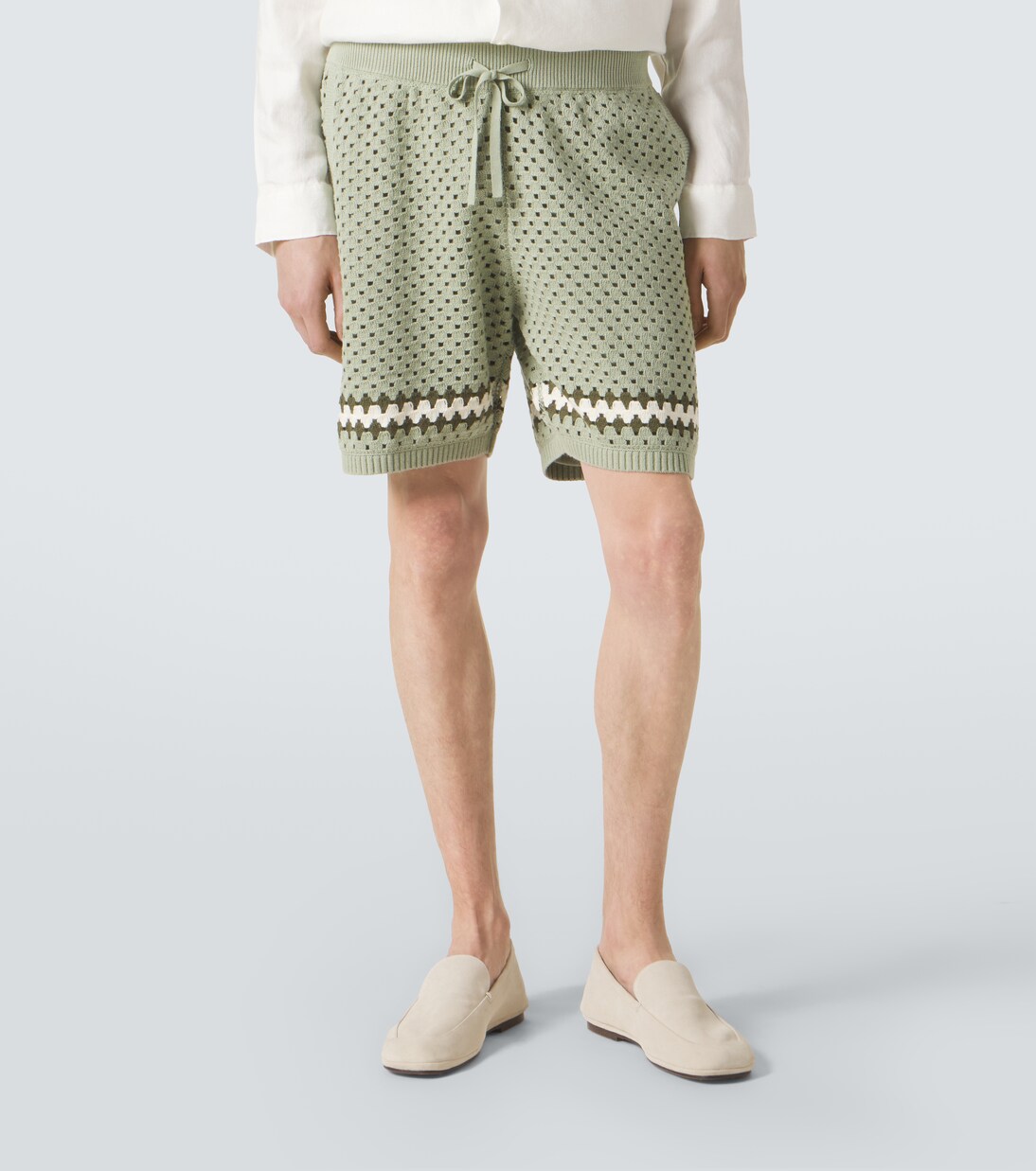 Nico crochet cotton Bermuda shorts | Frescobol Carioca