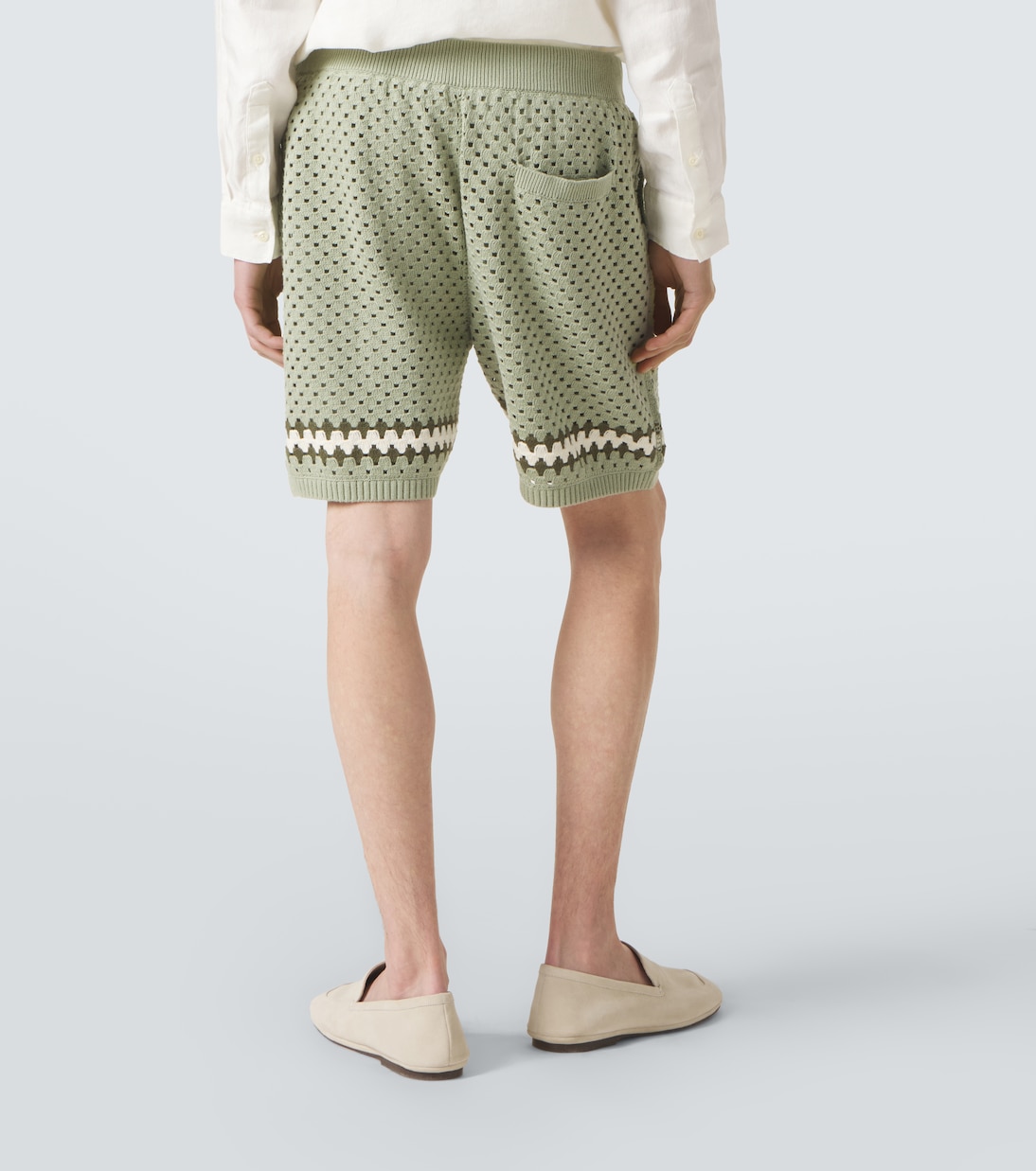 Nico crochet cotton Bermuda shorts | Frescobol Carioca