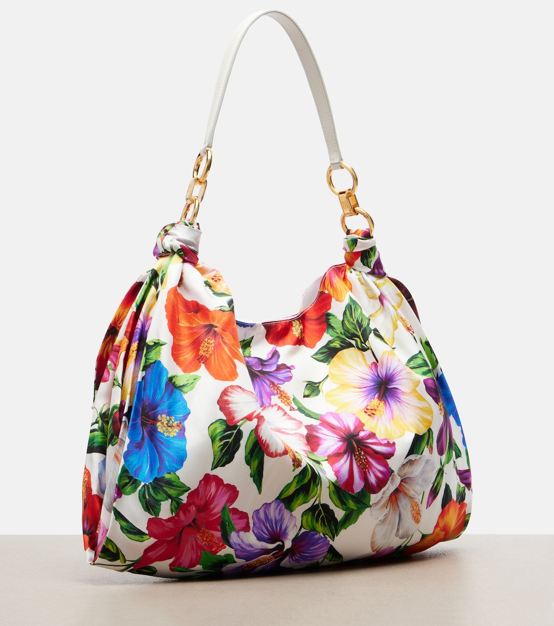 Bolso Medium de satén floral | Dolce&Gabbana