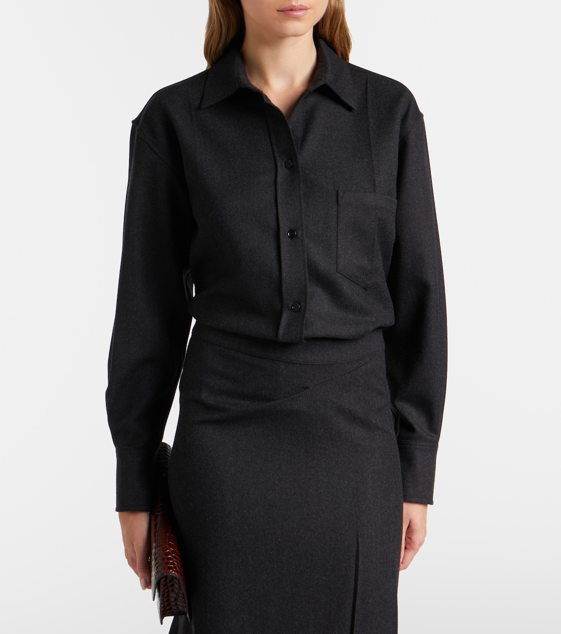 Ellys wool flannel shirt | Victoria Beckham