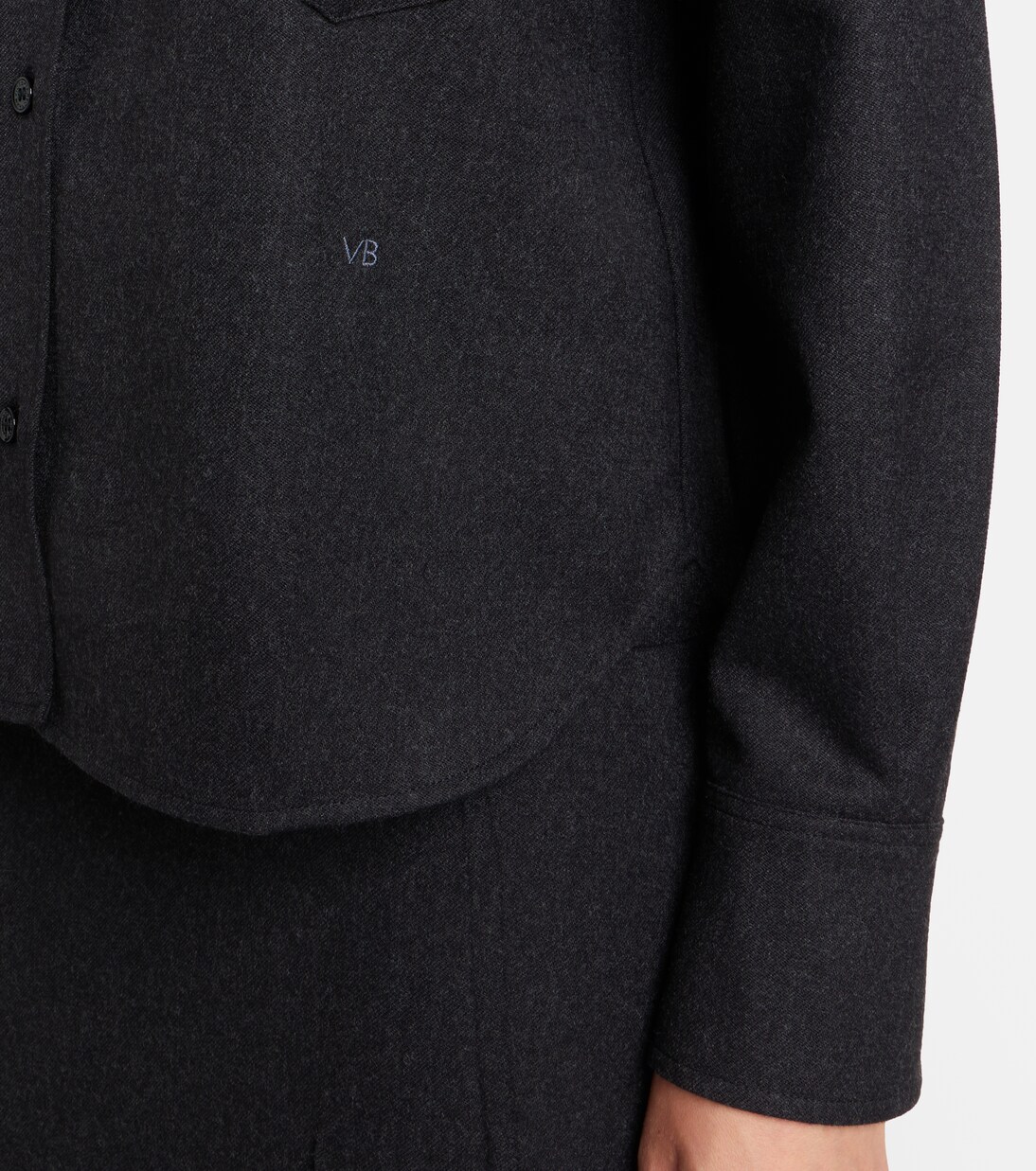 Ellys wool flannel shirt | Victoria Beckham