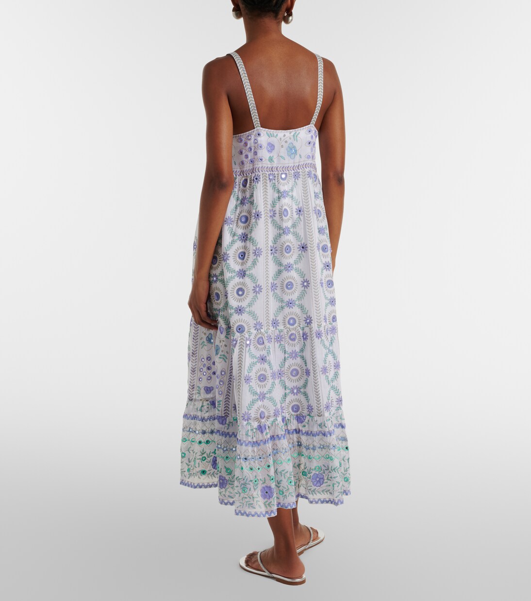Abito midi in cotone floreale | Juliet Dunn
