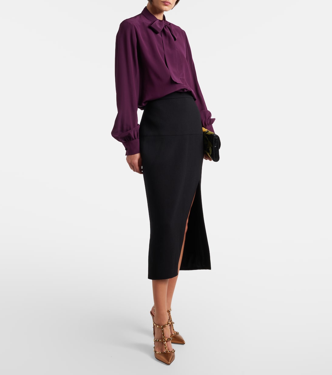 Rockstud金属感皮革高跟鞋 | Valentino Garavani