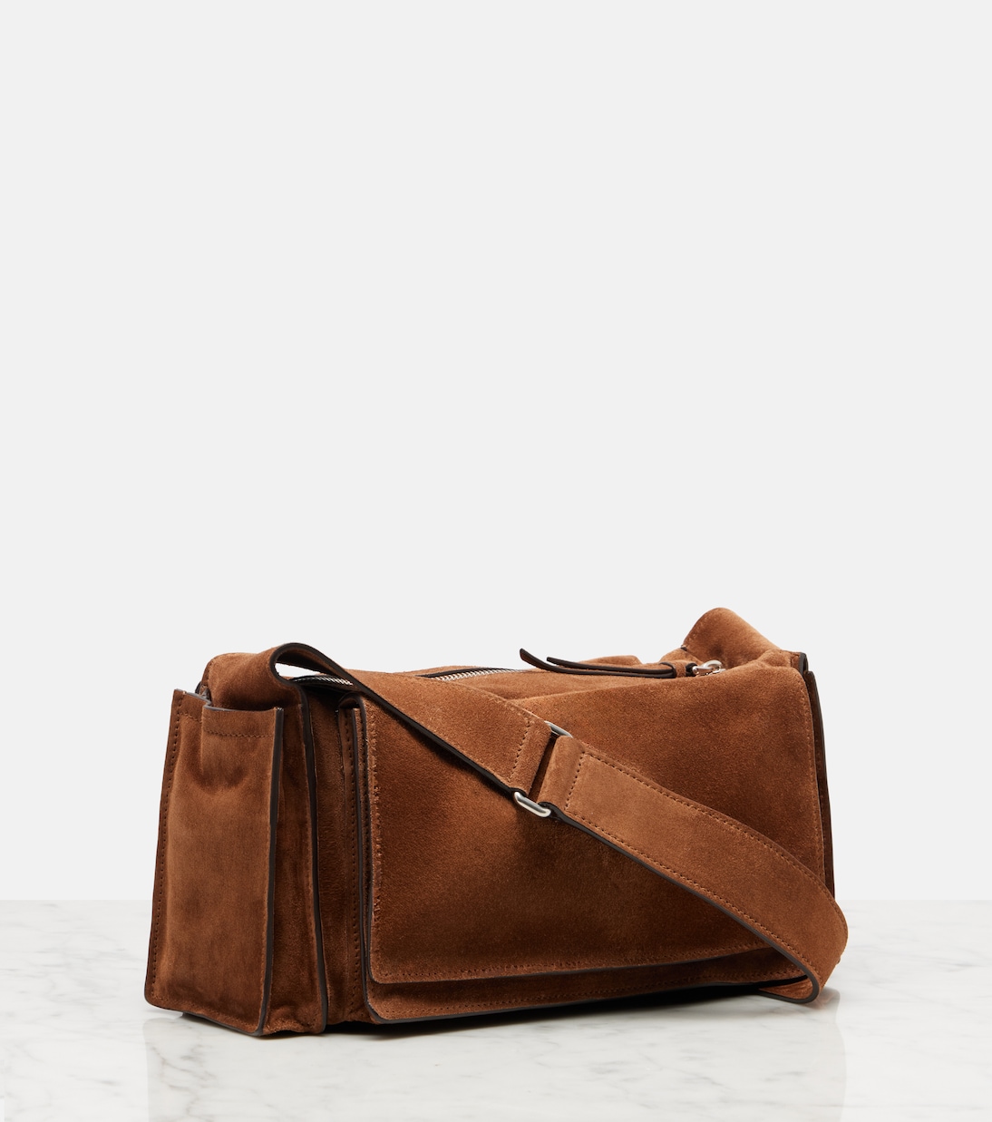 Utilitaire suede shoulder bag | Miu Miu