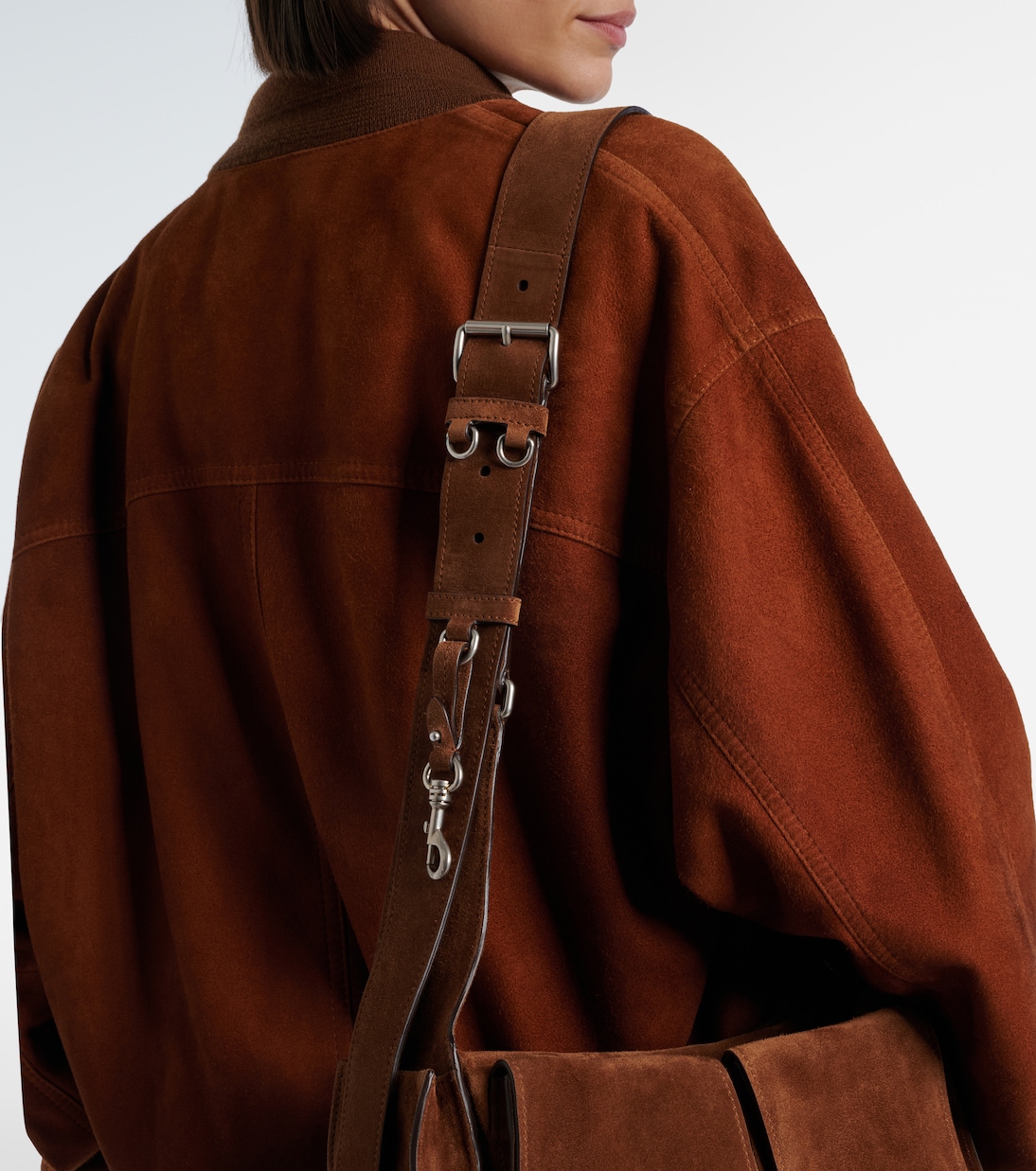 Utilitaire suede shoulder bag | Miu Miu