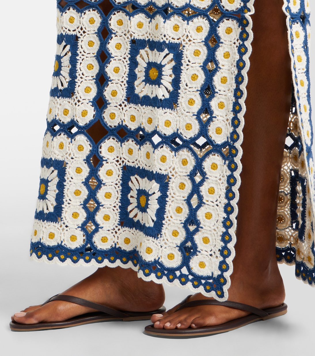 Dolly crochet cotton maxi dress | Alémais