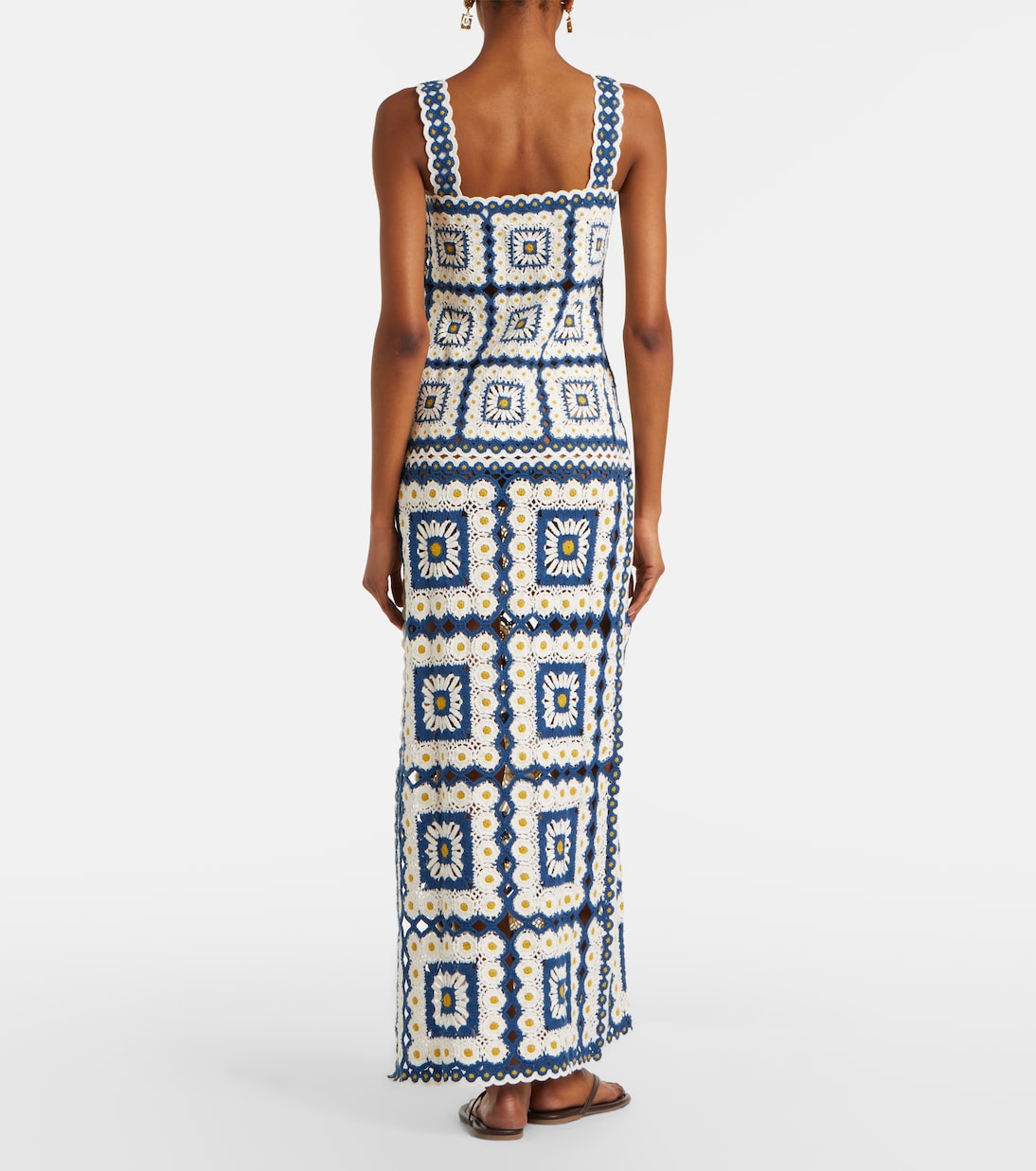 Dolly crochet cotton maxi dress | Alémais