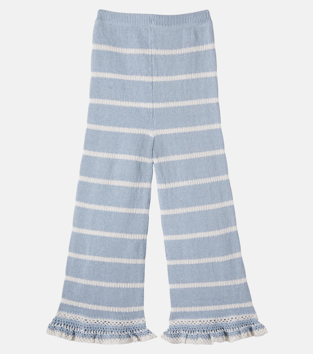 Striped knitted cotton-blend pants | Zimmermann Kids
