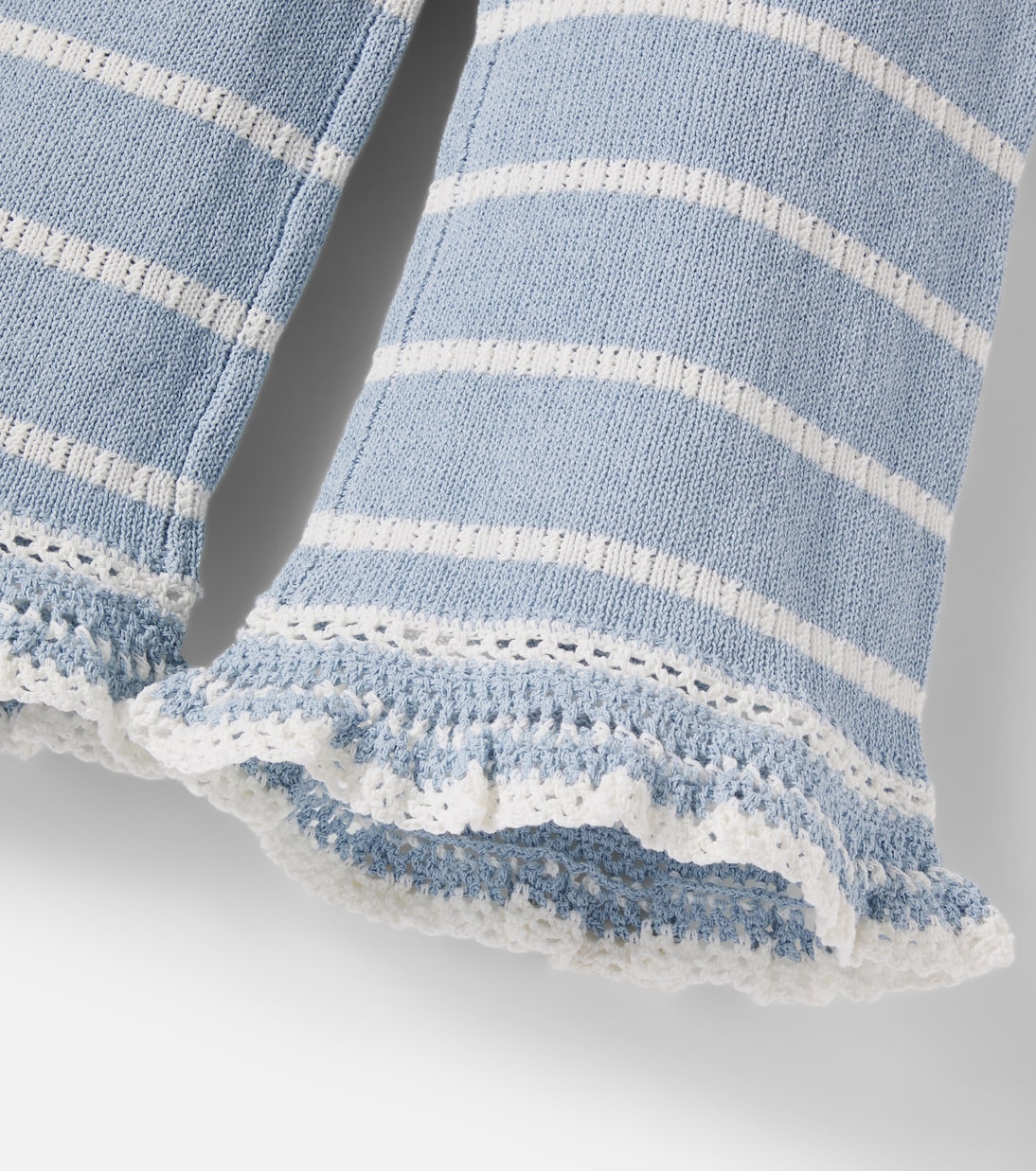 Striped knitted cotton-blend pants | Zimmermann Kids