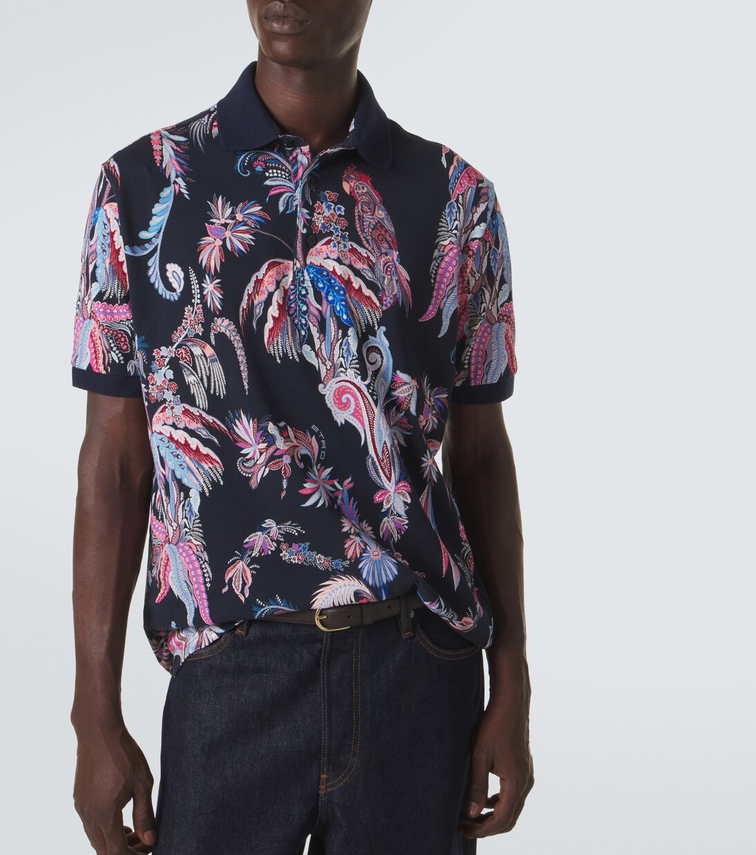 Polo en coton à imprimé | Etro
