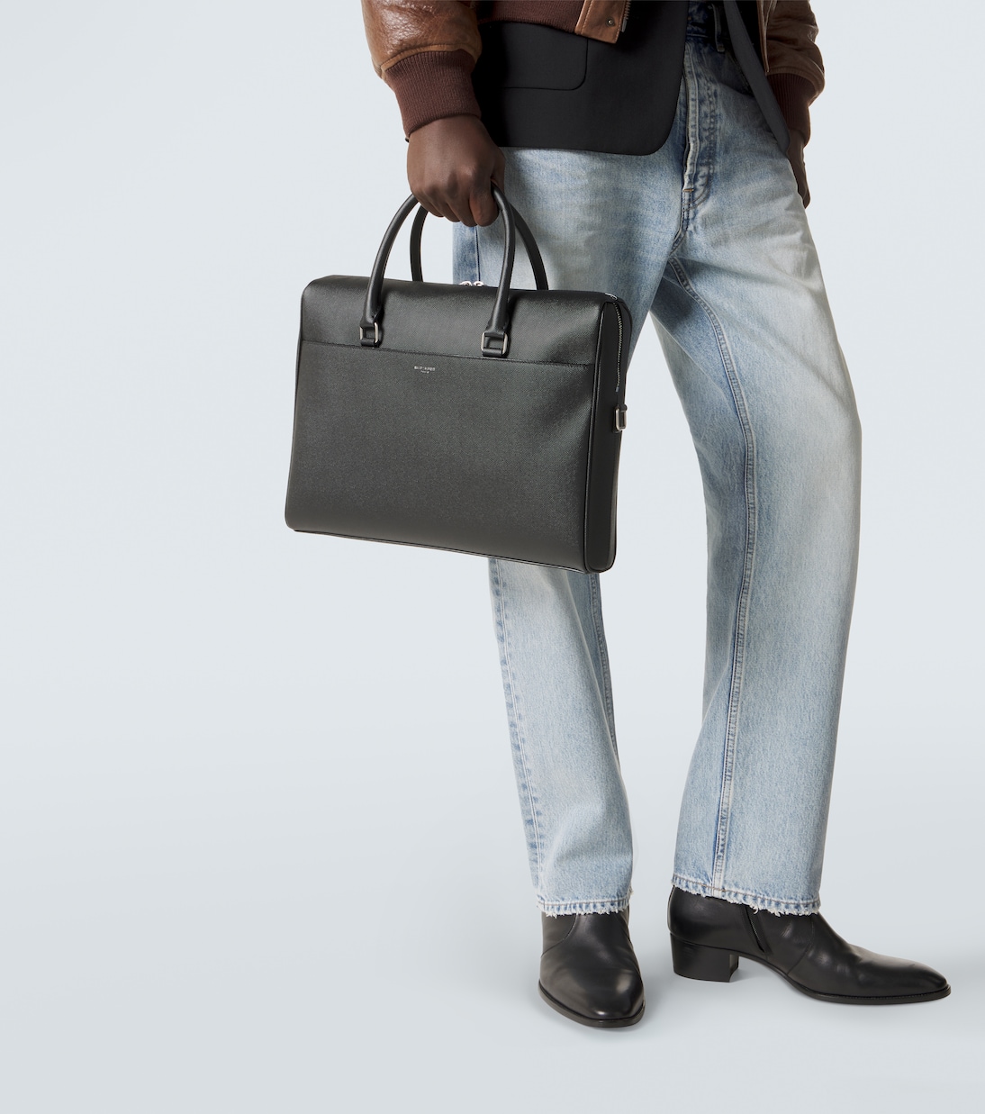 Duffle leather briefcase | Saint Laurent