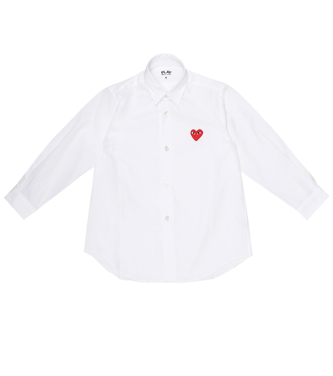 Heart logo cotton-poplin shirt | Comme des Garçons Play Kids