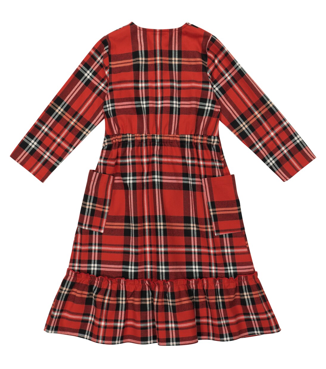 Checked cotton flannel dress | Mini Rodini