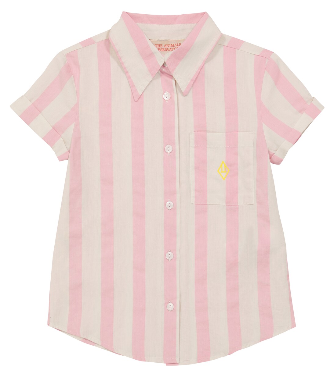 Striped short-sleeved cotton shirt | The Animals Observatory