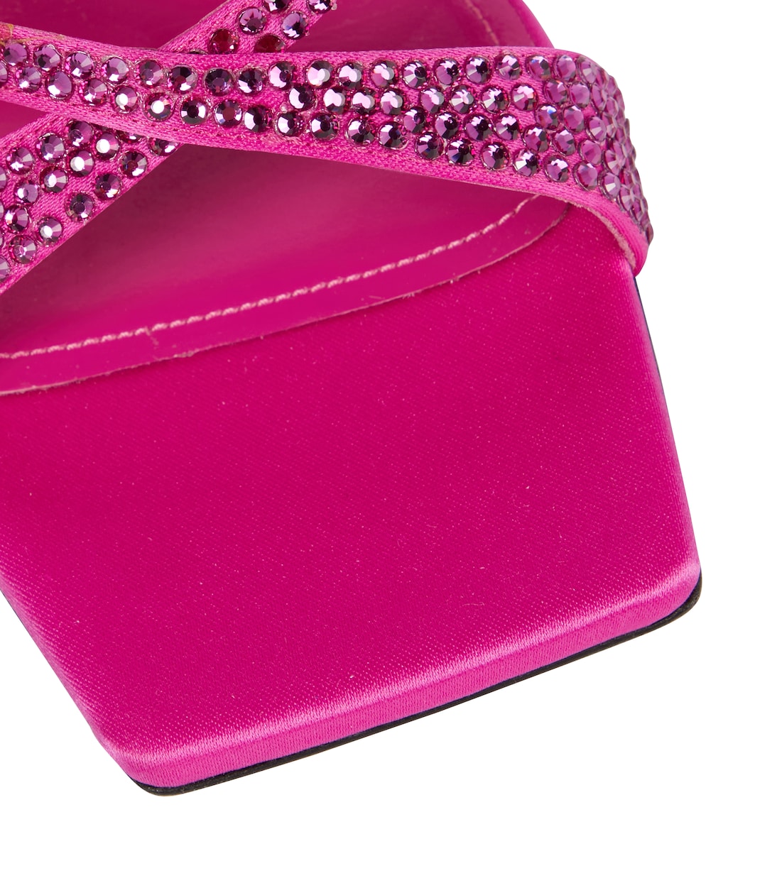 Sandalen Flora aus Satin | The Attico