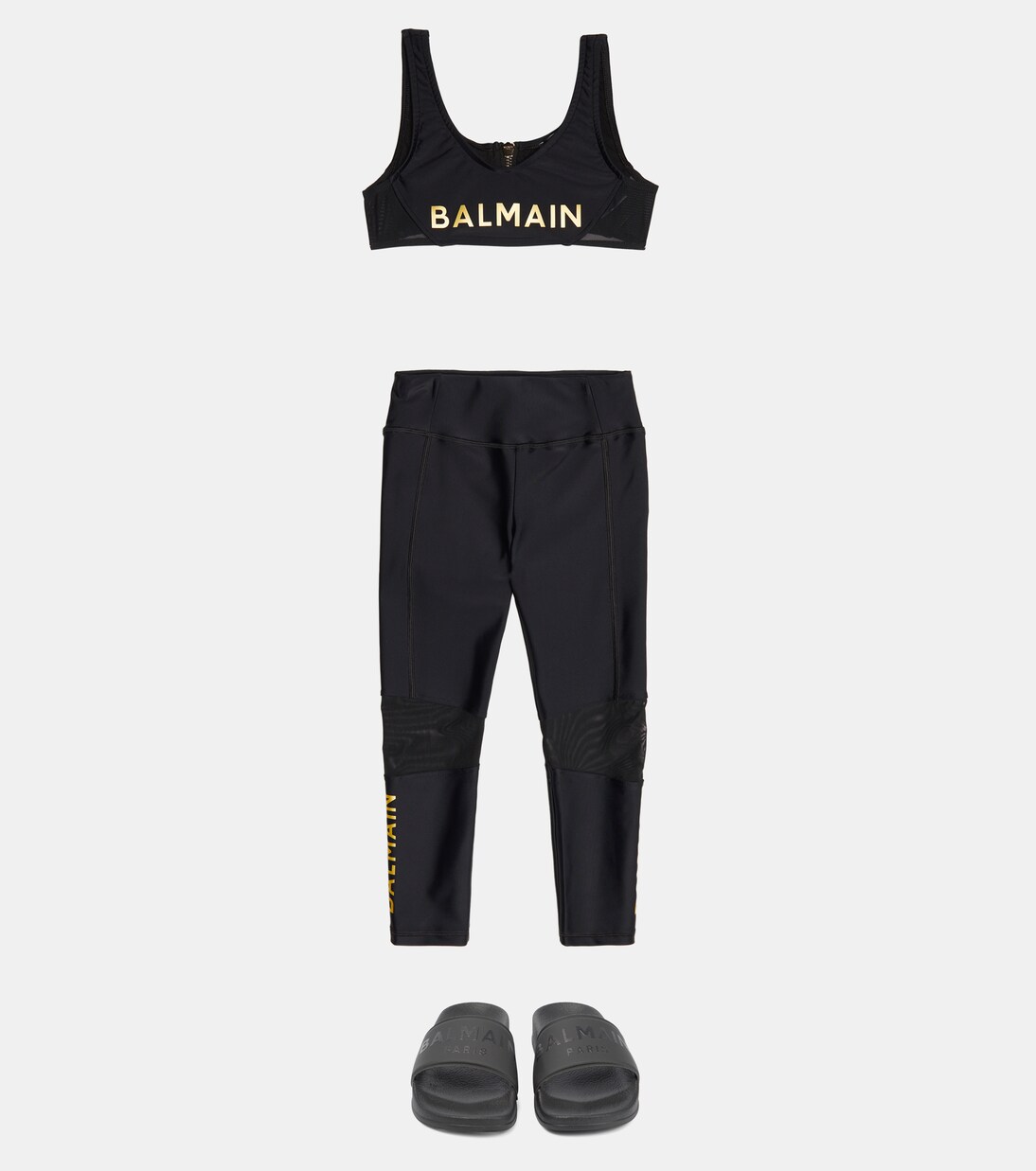 Logo crop top | Balmain Kids