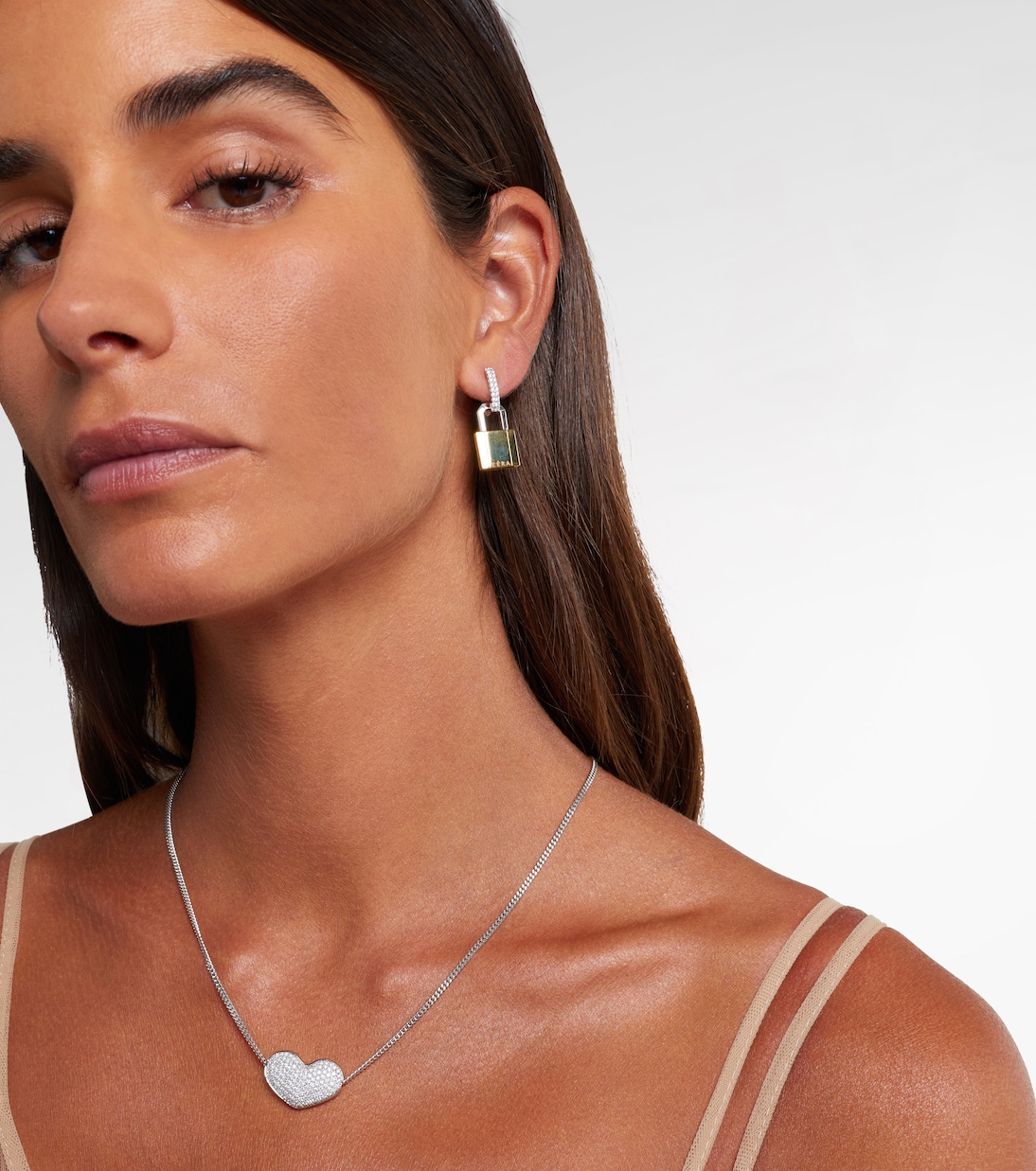 Halskette Heart aus 18kt Weißgold mit Diamanten | Eéra