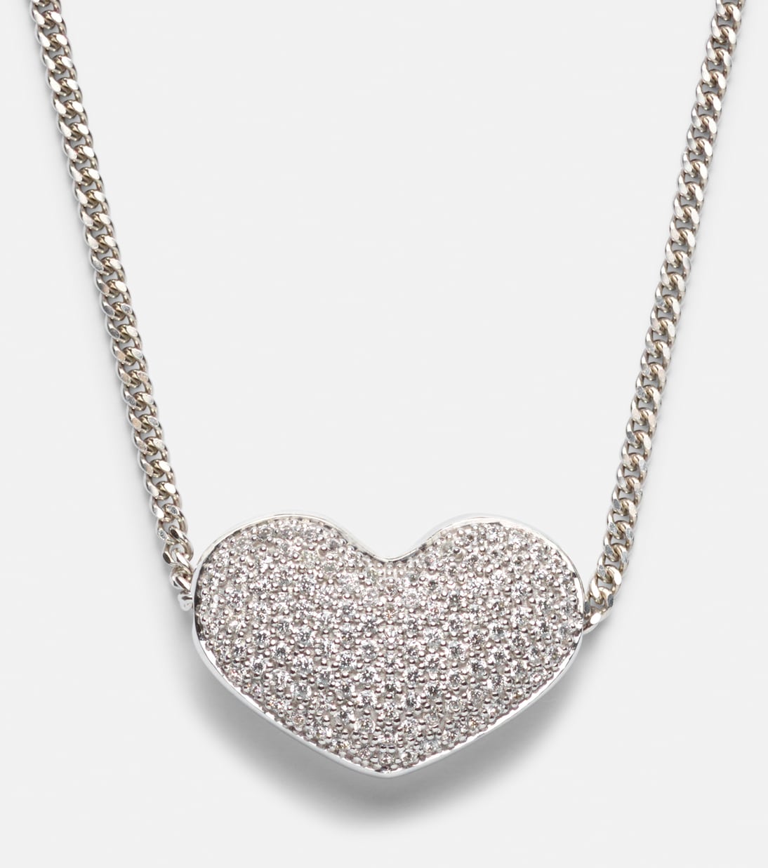 Halskette Heart aus 18kt Weißgold mit Diamanten | Eéra