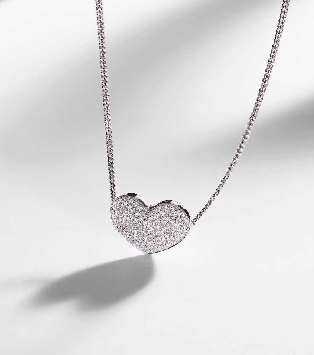 Halskette Heart aus 18kt Weißgold mit Diamanten | Eéra