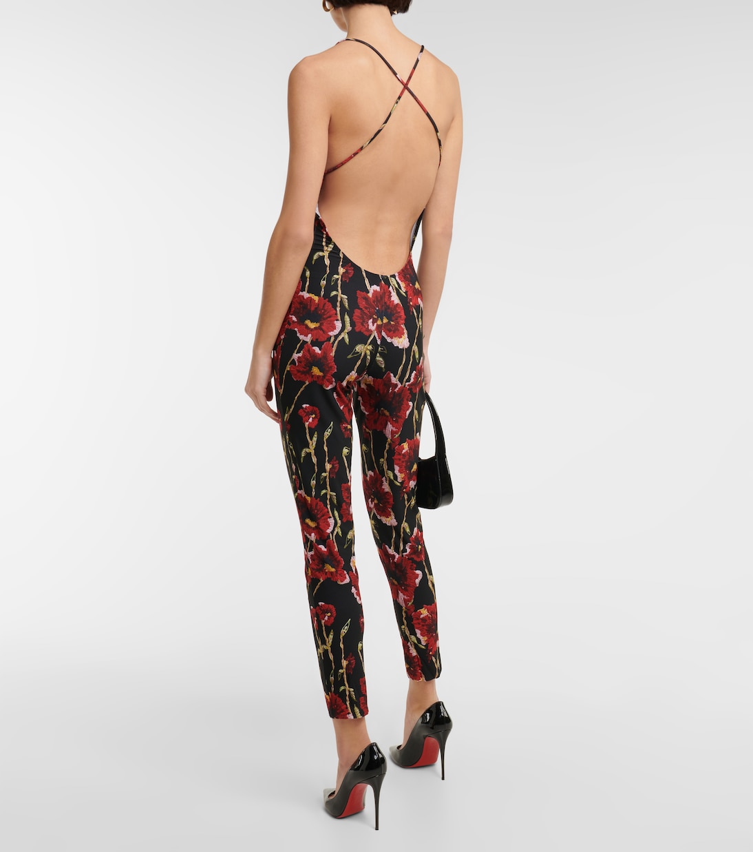 Form-fitting printed jumpsuit | Norma Kamali