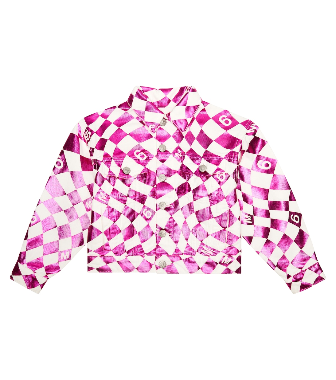 Veste en jean à carreaux | MM6 Maison Margiela Kids