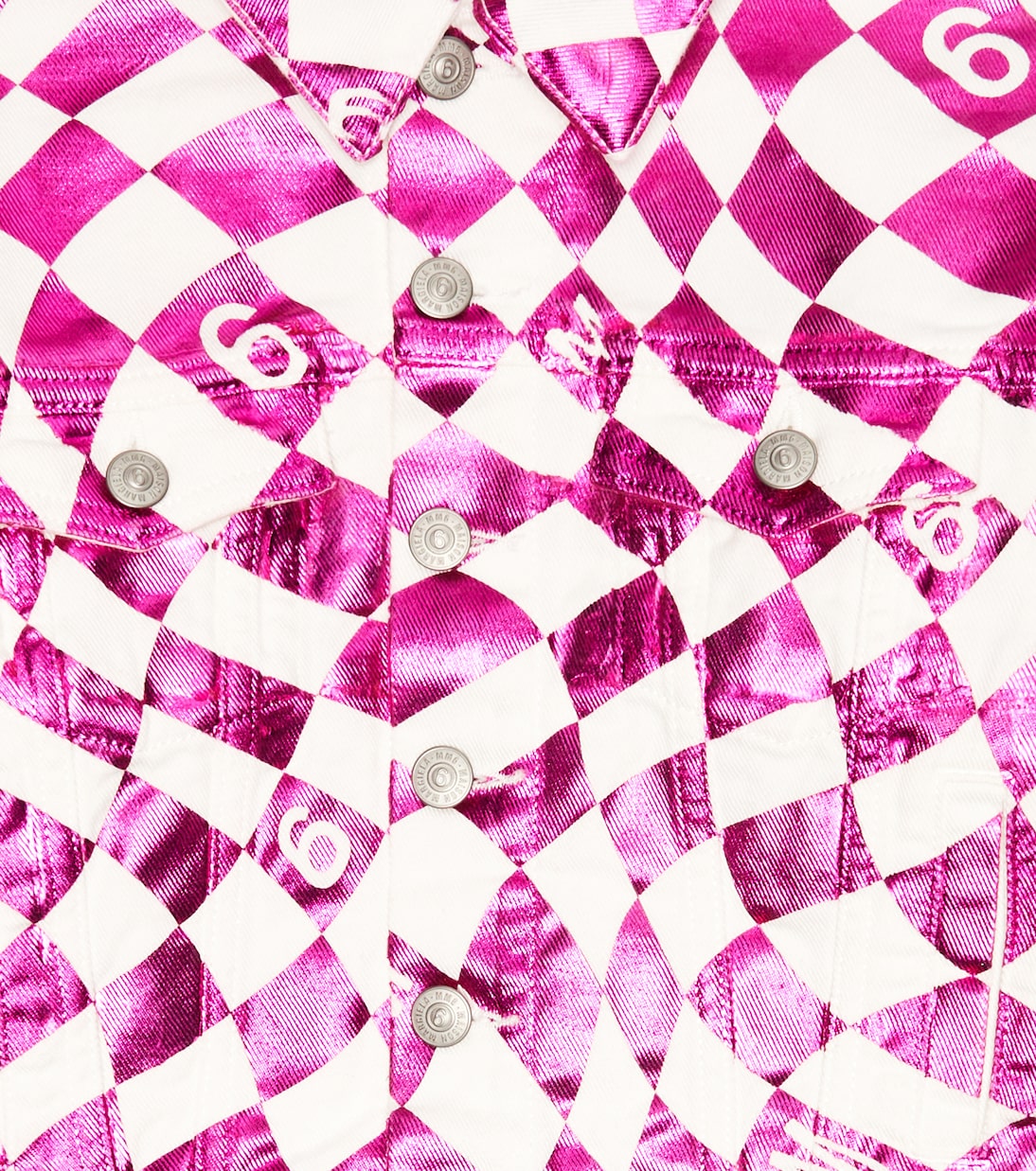 Veste en jean à carreaux | MM6 Maison Margiela Kids